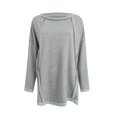 thumbnail image 5 of Vedolay Basic Sweatshirt for Women 2023 Plus Crew Neck Long Sleeve Boyfriend Pullover Sweatshirts Gray,XL, 5 of 5