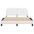 thumbnail image 5 of vidaXL Bed Frame with LED Light Platform Base Bedroom Furniture Faux Leather, 5 of 117
