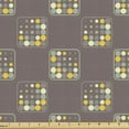 thumbnail image 1 of Geometric Fabric by the Yard, Retro Inspired Pattern with Big and Little Order Dots in Squares, Decorative Upholstery Fabric for Chairs & Home Accents, Multicolor by Ambesonne, 1 of 5