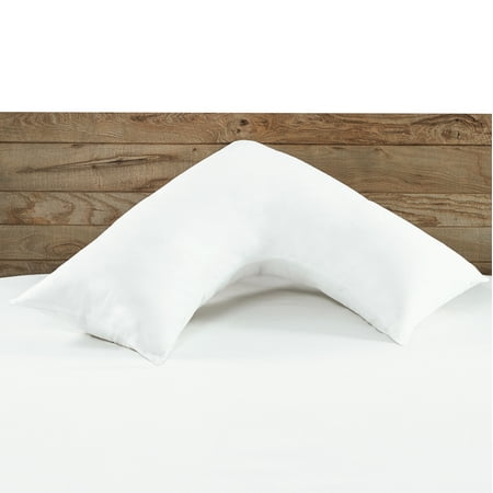 Beautyrest Boomerang Pillow with 100% Cotton Removable Cover 15"x32