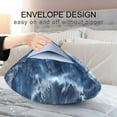 thumbnail image 4 of JSTEL Swirl Tie Dye Indigo Satin Pillowcase Standard Size Pillow Cases Envelope Closure Bed Pillow Cover, 20 x 26 inch, 4 of 9