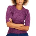 thumbnail image 1 of I.N.C Womens 2-Tone Pullover Sweater, Purple, X-Small, 1 of 1