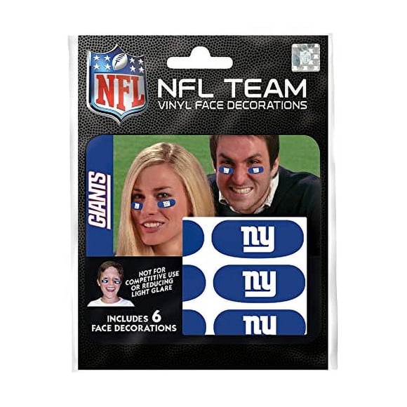 Parches para los ojos de los New York Giants de la NFL de la marca The Party Animal