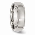 thumbnail image 4 of Primal Steel Stainless Steel with Brushed Center 7mm Ridged Edge Band, 4 of 9