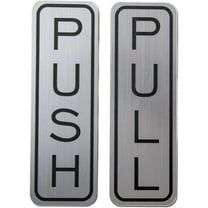 Be The Bestest Brushed 304 Grade Stainless Steel Premium Push/Pull Set Door Vertical Sign 5 x 1.5 inch Stylish (Pack of 1)