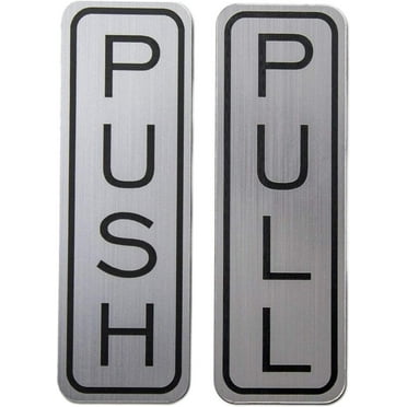 Be The Bestest Brushed 304 Grade Stainless Steel Premium Push/Pull Set Door Vertical Sign 5 x 1.5 inch Stylish (Pack of 1)