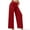 Red, variant on LEBONYARD Trousers for Women,Women's Straight Tube Solid Color Pocket High Waist Casual Elastic Sports Comfortable Wide Leg Pants Black S