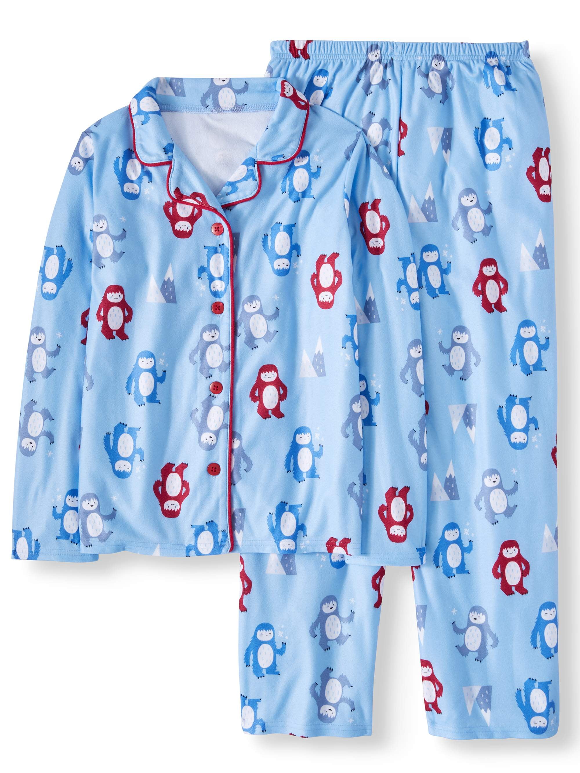Toast & Jammies Holiday Family Sleep Yeti Notch Collar Pajamas, 2piece