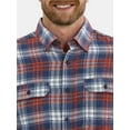 thumbnail image 5 of George Men's & Big Men's Relaxed Fit Double Pocket Flannel Shirt, Sizes XS-3XLT, 5 of 5