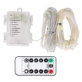 thumbnail image 2 of Patio Umbrella Lights Strings TeqHome Parasol Timer Lights for Indoor Outdoor with 104 LEDs 8 Lighting Modes Remote Control IP67 Waterproof Battery Powered Warm White, 2 of 12