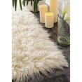 thumbnail image 3 of nuLOOM Hand Woven Genuine Greek Flokati Shag Area Rug, 3' x 5', Natural, 3 of 5