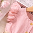 thumbnail image 2 of Vedolay Dresses For Girls Girl's Halter Neck Cold Shoulder Sleeveless Summer Casual Sundress A-line Dress with Pockets,RD2 4-5 Years, 2 of 5