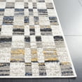 thumbnail image 3 of SAFAVIEH Pyramid Naomi Geometric Area Rug, Ivory/Grey Navy, 5'3" x 7'8", 3 of 7