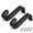 Black, variant on YEMNPIOS 2 Pcs 1.5 Inch Closet Rod Brackets Heavy Duty Metal Wall Mount with Screws Closet Pole Support for Living Room Bedroom Shelf Office Black