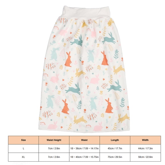 Washable Incontinence Skirt, Leakproof  Breathable For Nighttime Comfort  Dignity