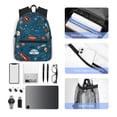 thumbnail image 6 of Lsque Cartoon Space1 Classic Casual Backpack - Large Capacity Water-Resistant Backpack for School, Work, Travel, and Outdoor Activities, 6 of 8