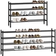 thumbnail image 1 of Zapatero extensible de metal de 4 niveles STORAGE MANIAC, 61-121 cm, 1 of 7