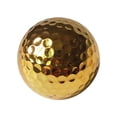 thumbnail image 2 of Pelota de golf dorada dorada, pelota de golf novedosa para regalo y decoración de exhibición, pelota de golf de práctica de 3 piezas para jugar, 2 of 4