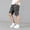 Grey, variant on Boy Shorts Black Cargo Shorts Elastic Waist Pull-On Summer Clothes Boys Shorts Size 4-5 Years