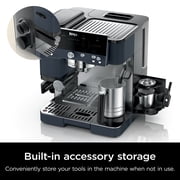 Ninja Luxe Café Premier Espresso Machine & Drip Coffee Maker, Rapid Cold Brew, Integrated Grinder, Assisted Tamper, Hands-Free Frother for Cappuccinos, Lattes, Dairy or Non-Dairy, ES601CY Cyberspace
