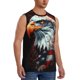 thumbnail image 2 of Fotbe USA Bald Eagle Men's Camiseta sin Mangas Estampada para Hombres, Playera Casual para Gimnasio, Entrenamiento, Playa-Large, 2 of 7