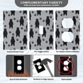 thumbnail image 3 of Yayeee Blank Wall Plate Cover 1-Gang 4.5"x2.7" Home Unused Decorative Outlet, Cartoon Bear Paws Pattern, 3 of 7