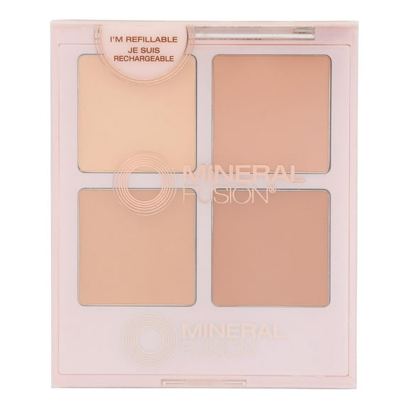 MINERAL FUSION Vegan Concealer Palette, Indulgence | 4 Light/Neutral Shades | Flawless Full Coverage