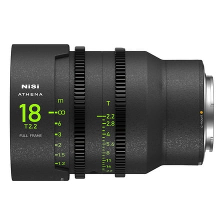 NiSi 18mm ATHENA PRIME Full Frame Cinema Lens T2.2 (G Mount | No Drop In Filter)