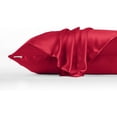thumbnail image 6 of DISANGNI 100% Natural Mulberry Silk Pillow case for Hair and Skin with Hidden Zipper 22 Momme Both Sides Real Silk Pillow Case (1pc Queen Size 20x30", Red), 6 of 6