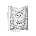 thumbnail image 3 of Linnome Coloring Blanket for Washable Polyester Throw - Reusable Large Coloring Mat Creative Art Activity - Fun Color-In Blanket for Teens Home Playroom Gift, 3 of 5