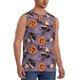 thumbnail image 2 of Fotbe Vintage Halloween Black Cat Men's Camiseta sin Mangas Estampada para Hombres, Playera Casual para Gimnasio, Entrenamiento, Playa-X-Large, 2 of 7