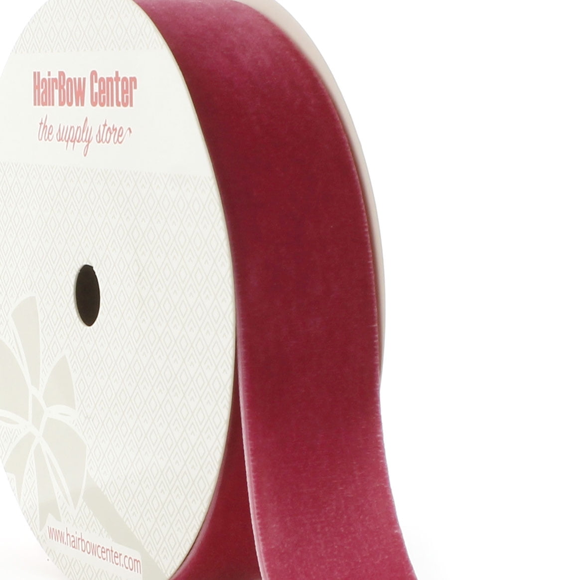 French Pink Velvet Ribbon Trim 16mm