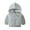 Gray, variant on Esaierr 1-10 Years Boys Hooded Sweatshirt Jacket for Kids Toddler,Fall Winter Zipper Cardigan Sweatsuit,Cartoon Printed Padded Sweater
