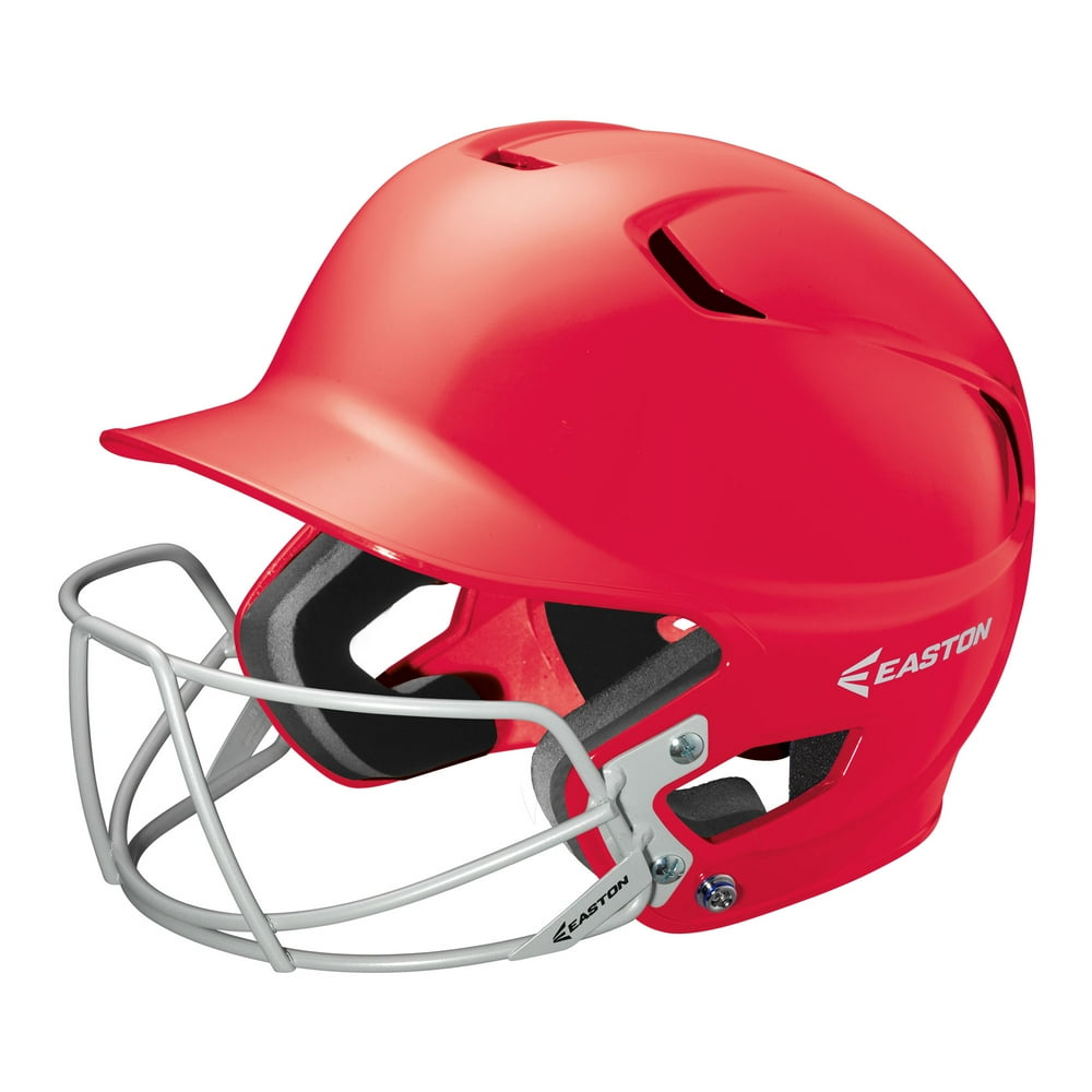 New Easton Z5 Batting Helmet Baseball Junior Red/Silver Facemask 6 3/8