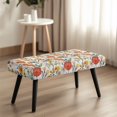 thumbnail image 4 of Chririnla Stretch Bench Covers, Wildflower Floral Print Polyester Spandex Fabric Wear Resistant Bench Slipcover for Home Living Room, 4 of 9