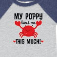 thumbnail image 4 of Inktastic My Poppy Loves Me Grandchild Boys or Girls Baby Bodysuit, 4 of 5