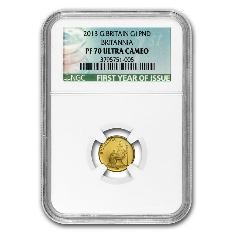 2013 イギリス　ブリタニア 1￡　金貨　NGC PF70 UC 2013 Great Britain 1/20 oz Proof Gold Britannia PF-70 NGC