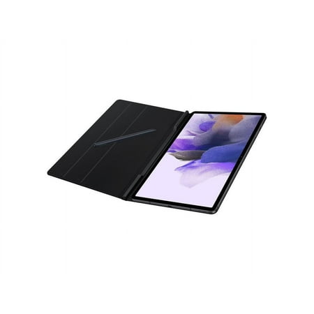 Samsung - Galaxy Tab S8+, Tab S7 FE, Tab S7+ Book Cover - Mystic Black
