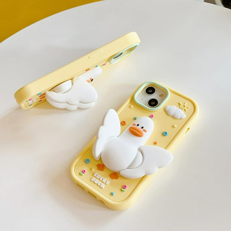 Yellow Duck Phone Case Compatible with iPhone 12 Pro Max, Cute 3D