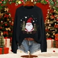 thumbnail image 2 of ZHOUCHANKIDS Christmas Sweaters for Women - Funny Festive Womens Christmas Sweaters - Cute Winter Holiday Outfit Black M, 2 of 6