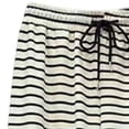 thumbnail image 4 of Womens Striped Wide Leg Pants High Waist Drawstring Casual Vacation Lounge Trousers White Free Size, 4 of 5