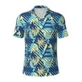 thumbnail image 2 of Daiia Hawaiian Style Pattern Men’s Polo Shirts,Solid Deck Shirt,Classic Fit, Breathable Cotton Polo for Casual and Sport Wear-Large, 2 of 7