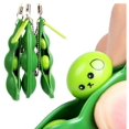 thumbnail image 3 of LLavero de juguete antiestrés para niños, juguete antiestrés, Edamame, alivia el estrés, bolitas de superficie, 1 unidad, 3 of 3
