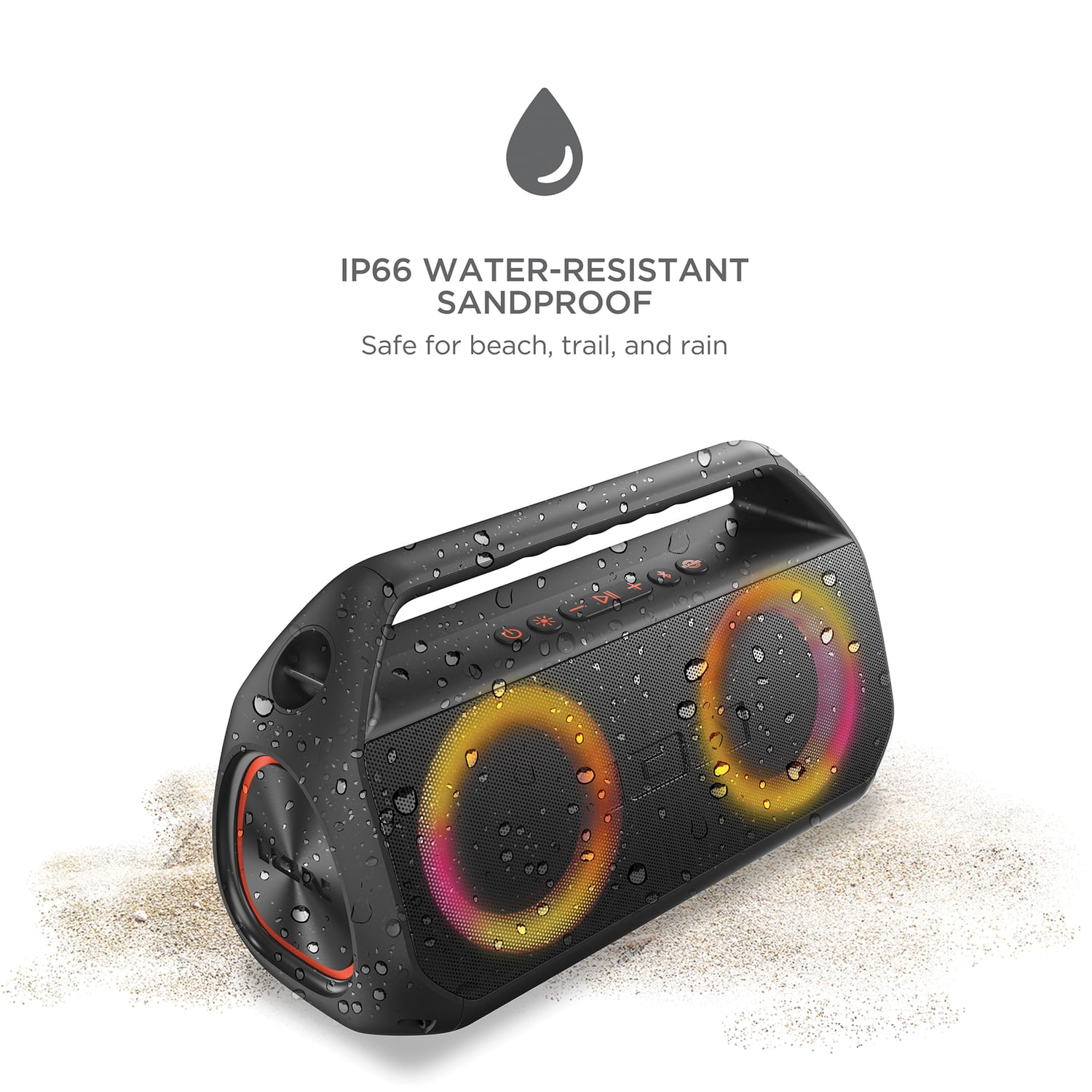 Waterproof Bluetooth Ion Plunge Speaker Ion Audio Plunge Waterproof Stereo  Boombox ION Plunge Speaker ISP56