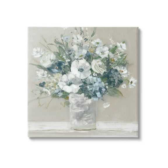 Stupell Industries Anemone Flower Arrangement Painting Gallery Wrapped Canvas Print Wall Art, Design by Sally Swatland