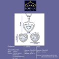 thumbnail image 2 of Set de joyas de plata 925 con colgante en forma de corazón y cadena, 2 of 8