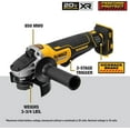 thumbnail image 2 of Esmeriladora Angular Inalámbrica DEWALT 4-1/2 Pulgadas 20V (Solo herramienta) DCG413B, 2 of 7