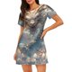 thumbnail image 1 of Balery Cool Cloud White Dragon Camisón de manga corta con cuello redondo para mujer, cómodo y elegante., 1 of 6
