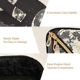 thumbnail image 5 of FORMRS Makeup Bag Travel Cosmetic Organizer for Women Fold Flat Zipper Pouch with Handle, Beige Moon, 5 of 8