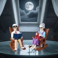 thumbnail image 4 of QTOCIO Skeleton Statue Set - Elderly Couple Sitting In A Rocking Chair Reading A Book Suitable For Living Room Halloween Bookshelf Unique Skeleton Statue Gift, 4 of 4